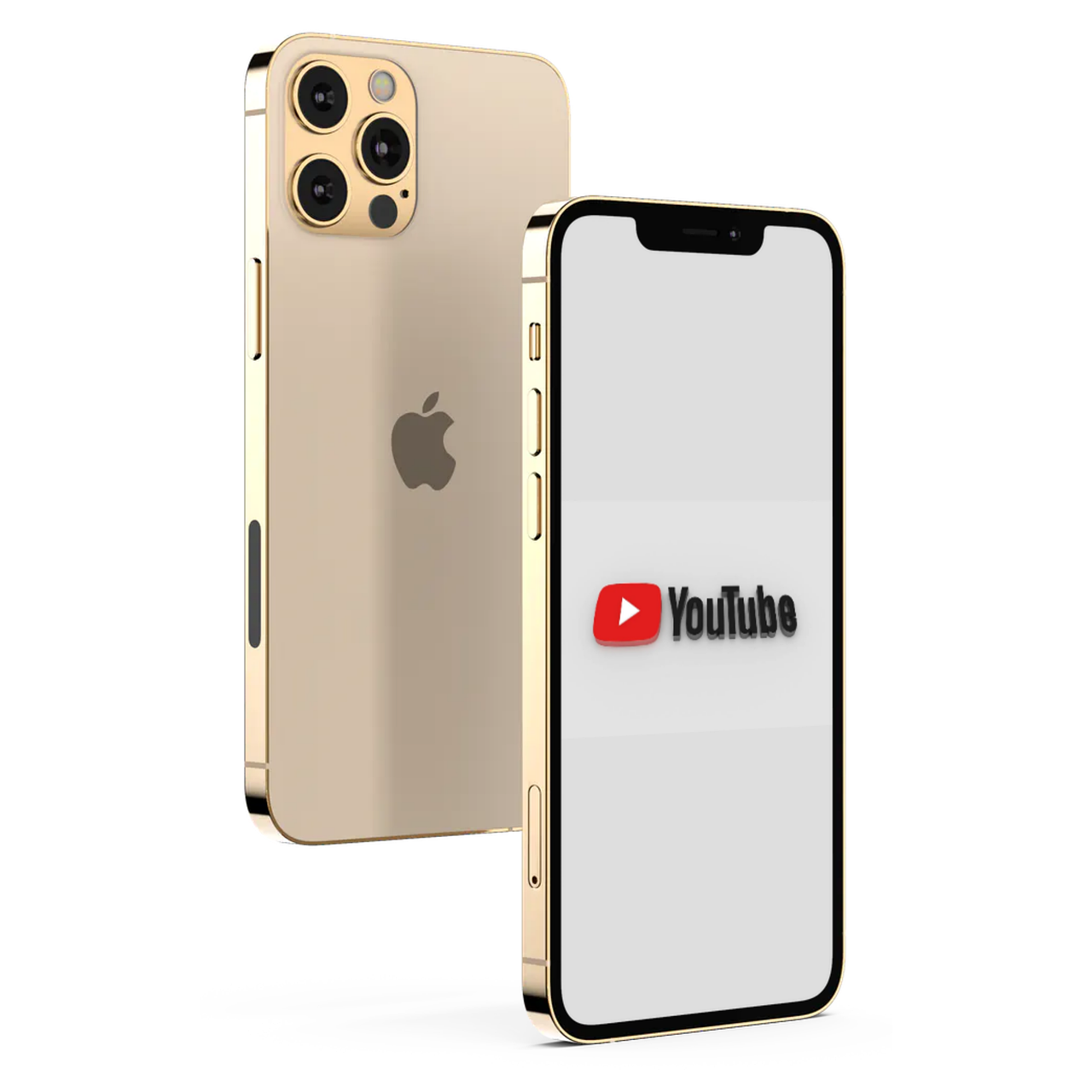 Iphone with Youtube logo