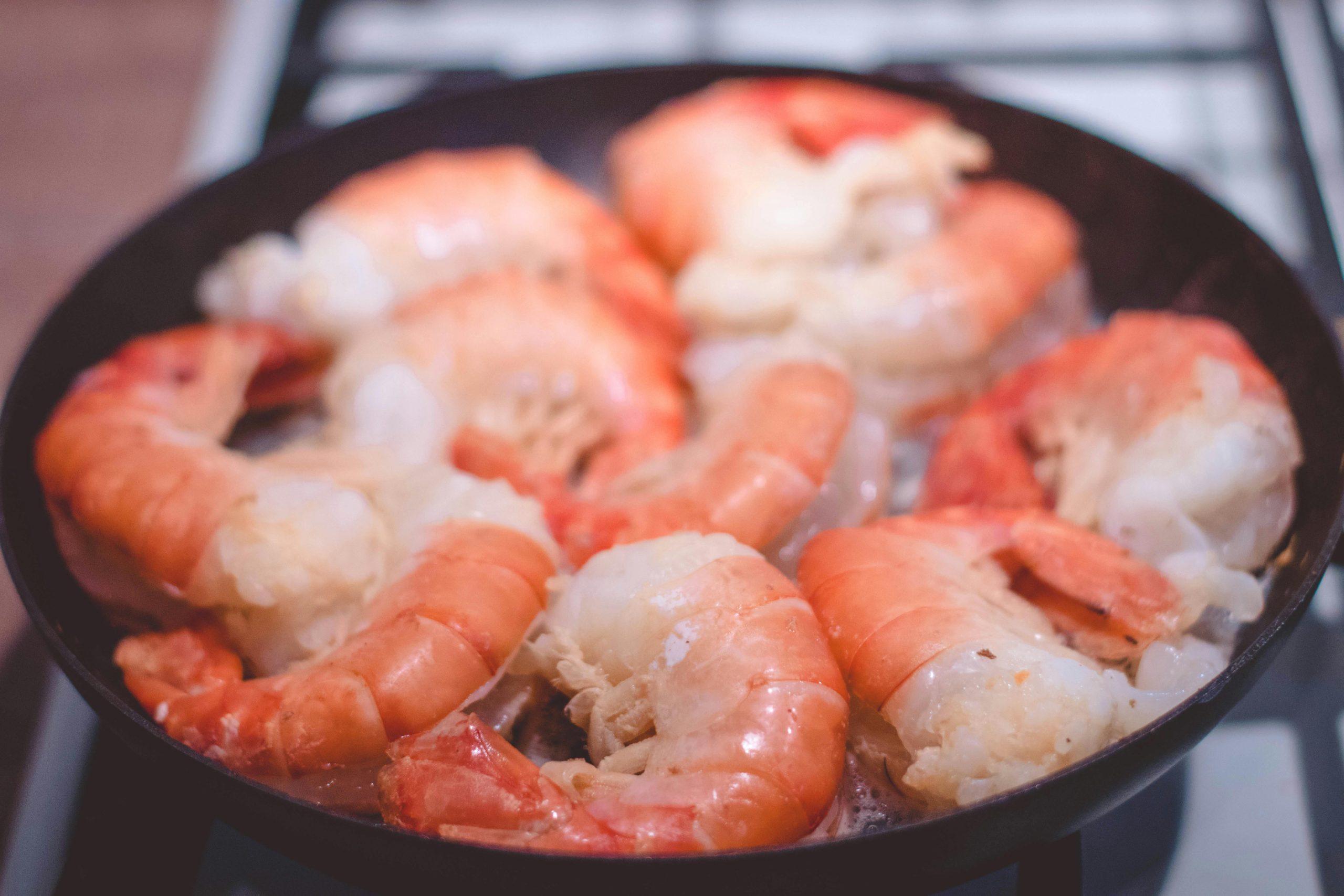 Shrimp in a bowl.